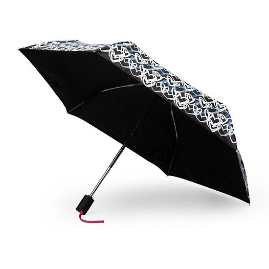 Kipling New Printed Umbrella Auto Open Accessories Flerfarvede | DK 1710RV